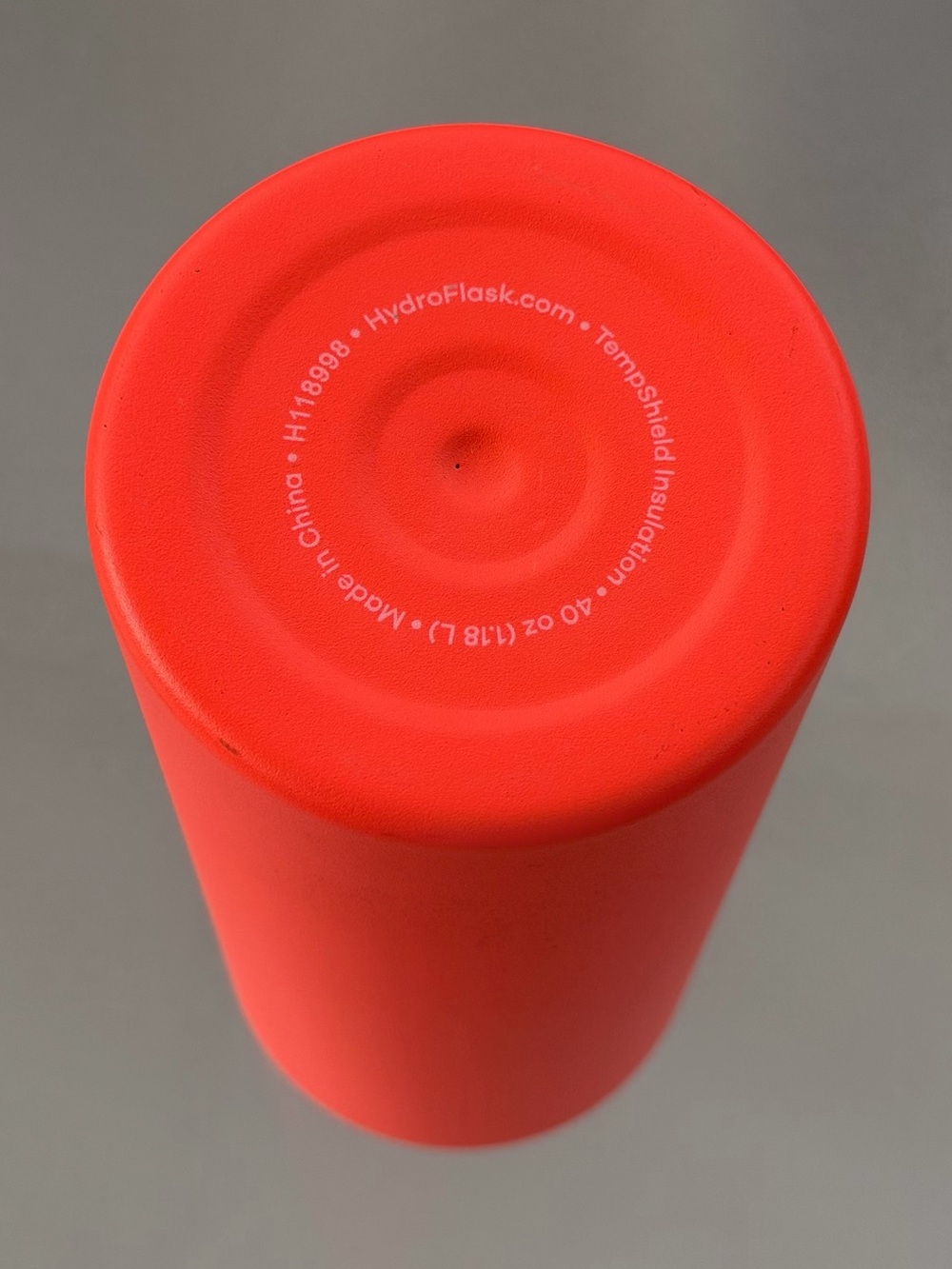 Bright Orange Hydro Flask Wide Mouth Stainless Steel Water Bottle, 40 Oz./1.18 L - Picture 10 of 10